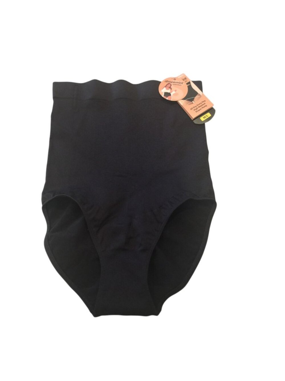 Shapermint Essentials Ladies M/L Black All Day Every Day High-Waisted Shaper Pan